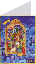 Carte double Calendrier de l'Avent format A6 - Bethleem